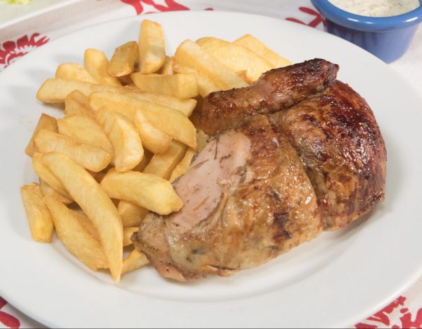 POLLO INDIVIDUAL CON PAPAS